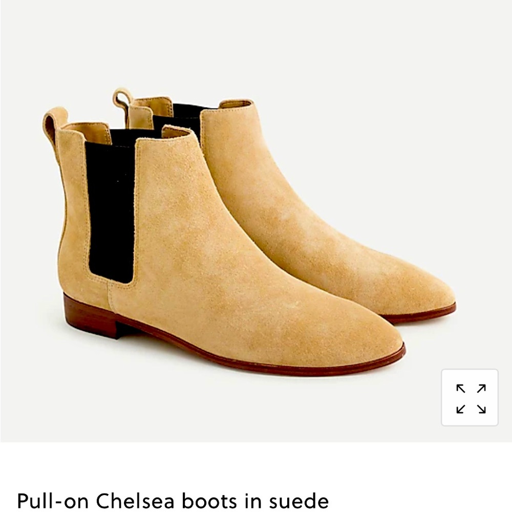 BRAND NEW - SOLD OUT J CREW Pull-on Chelsea boots in suede - Size 7